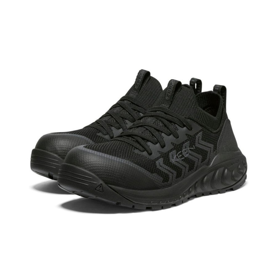 KEEN Work Boots & Shoes | Women'S Arvada Shift Work Sneaker (Carbon-Fiber Toe) | Black/Magnet