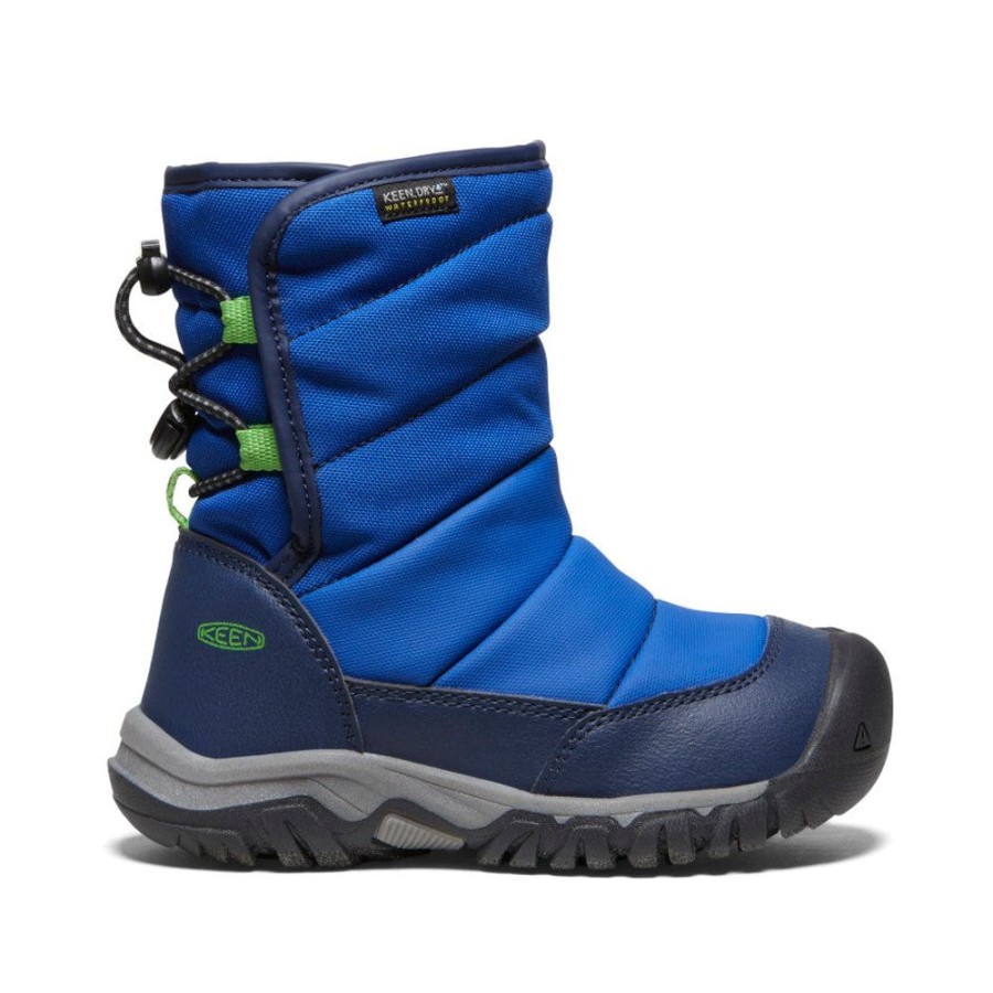 KEEN Boots | Little Kids' Puffrider Waterproof Winter Boot | Naval Academy/Surf