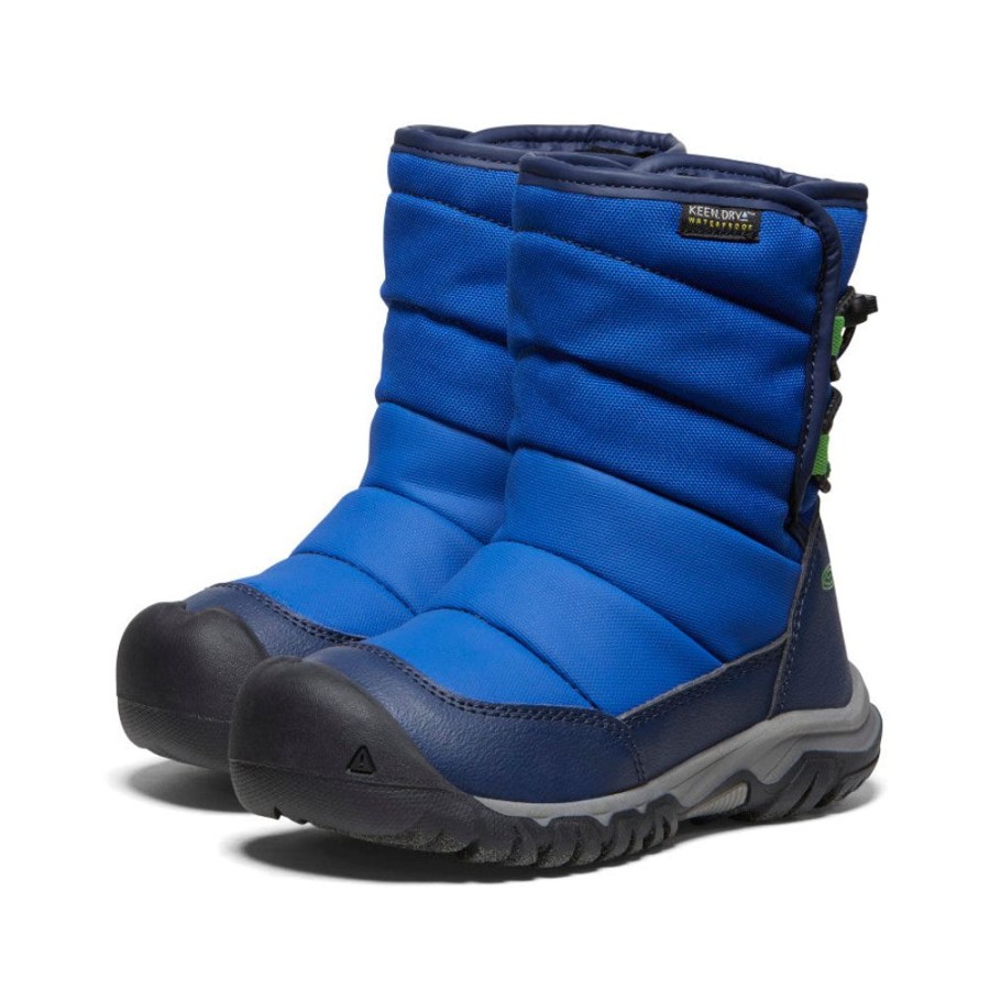 KEEN Boots | Little Kids' Puffrider Waterproof Winter Boot | Naval Academy/Surf