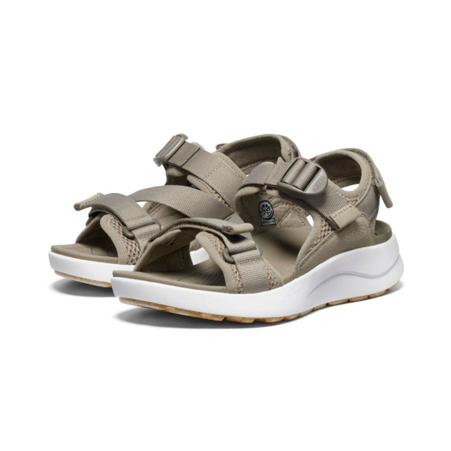 KEEN Sandals | Women'S Elle Sport Backstrap Sandal | Brindle/Star White