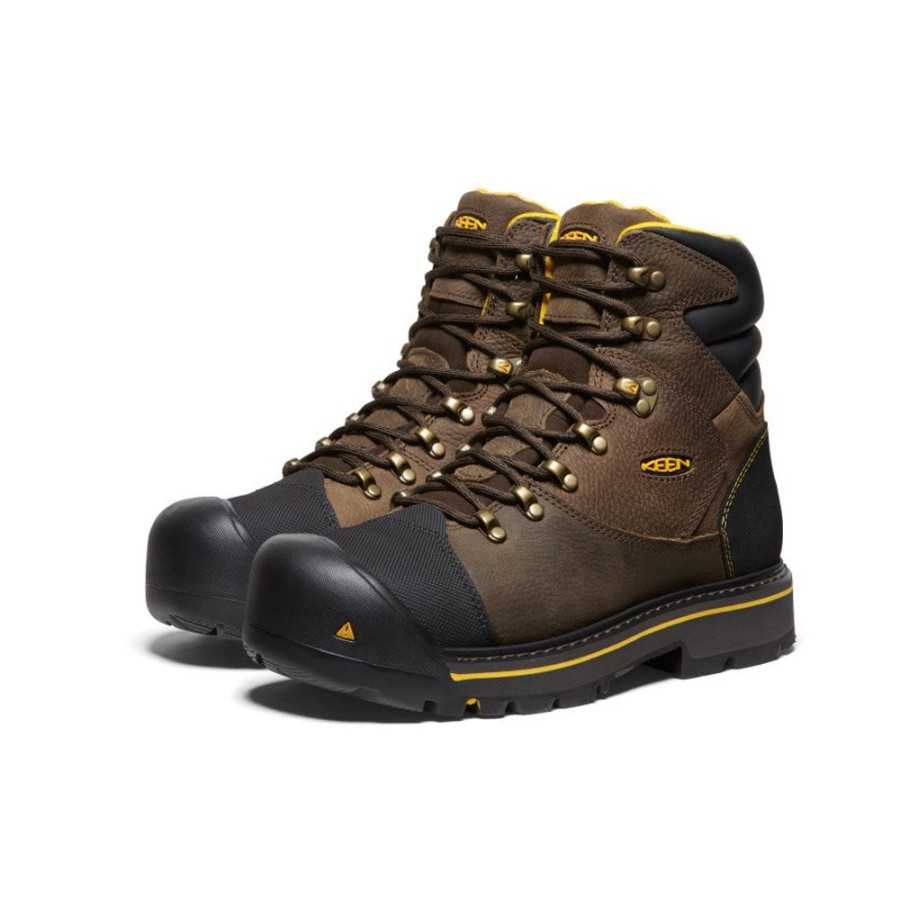 KEEN Work Boots & Shoes | Men'S Milwaukee 6" (Steel Toe) | Slate Black