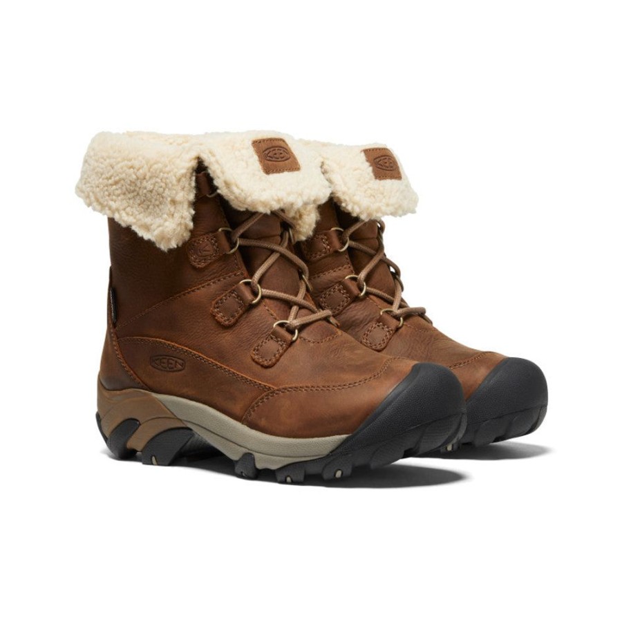 KEEN Boots | Women'S Betty Waterproof Short Boot | Brown/Shitake