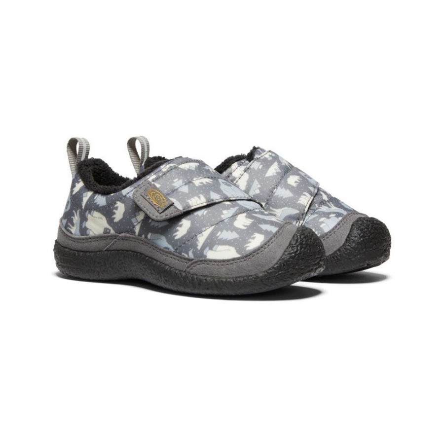 KEEN Slip-Ons | Little Kids' Howser Wrap | Steel Grey/Star White