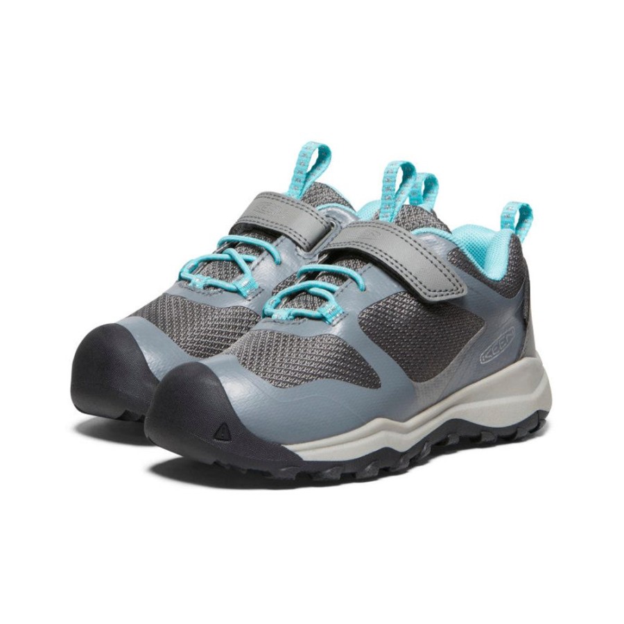 KEEN Shoes | Little Kids' Wanduro Waterproof Shoe | Steel Grey/Ipanema