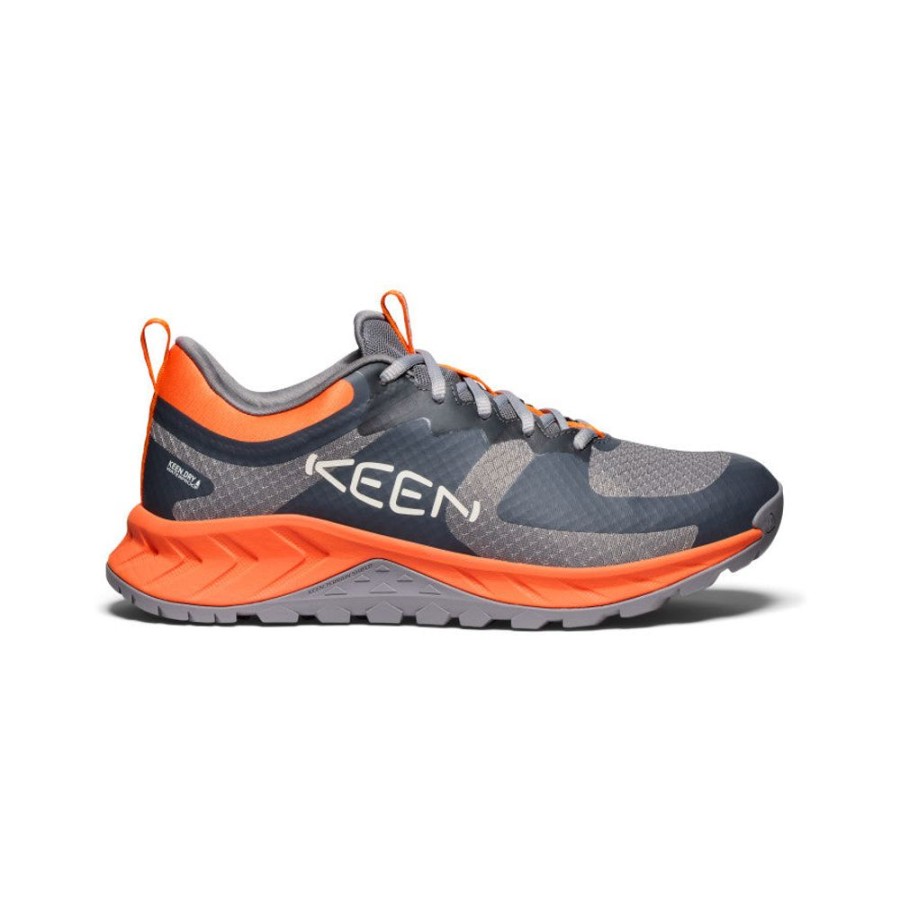 KEEN Shoes | Men'S Versacore Waterproof Shoe | Steel Grey/Scarlet Ibis