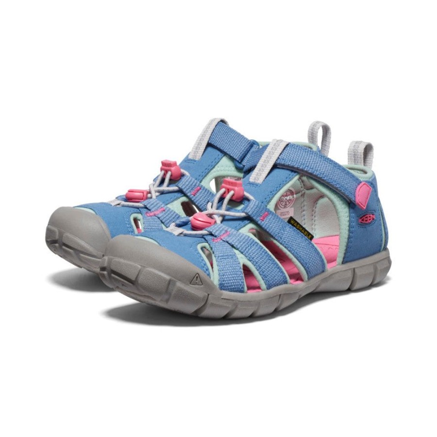 KEEN Sandals | Big Kids' Seacamp Ii Cnx | Coronet Blue/Hot Pink