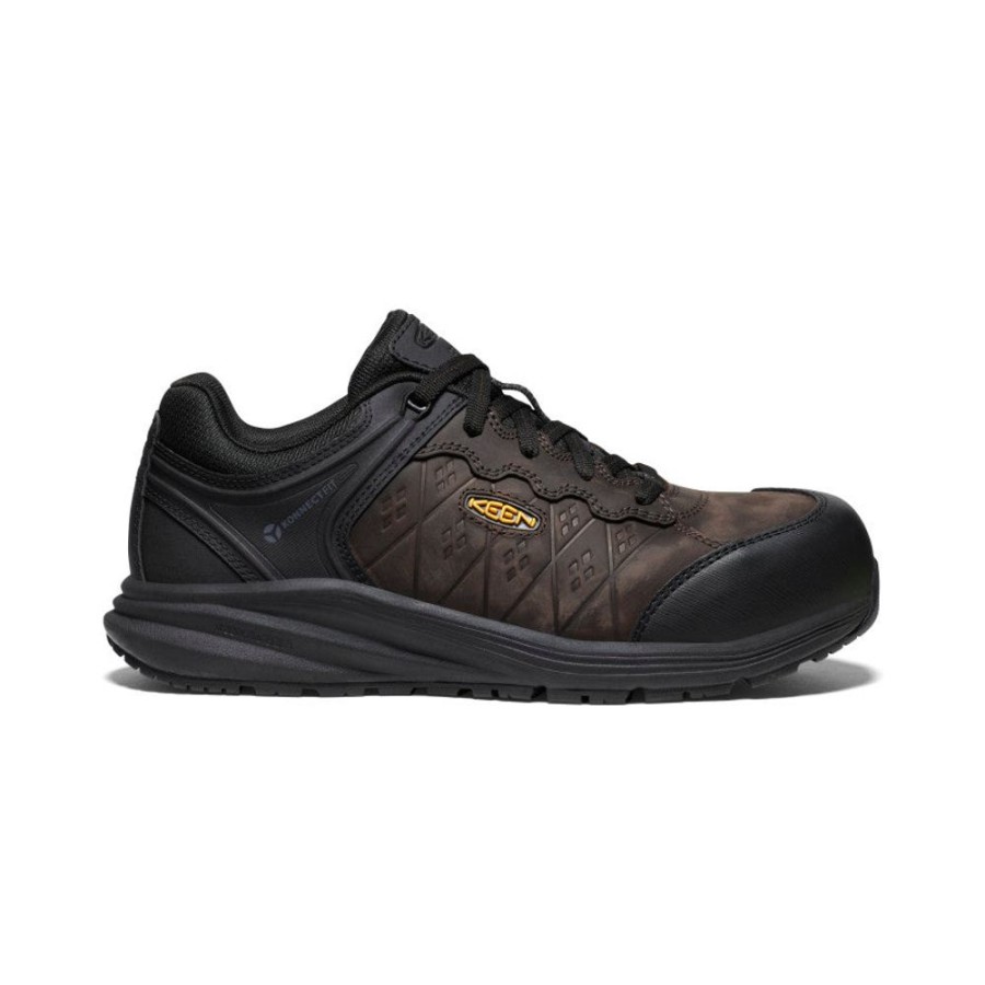 KEEN Work Boots & Shoes | Men'S Vista Energy+ Esd (Carbon Fiber Toe) | Coffee Bean/Black