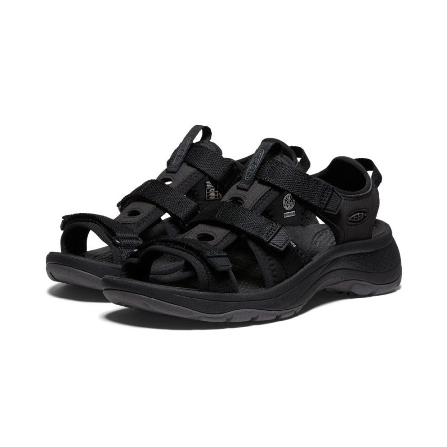 KEEN Sandals | Women'S Astoria West Open-Toe | Black/Black