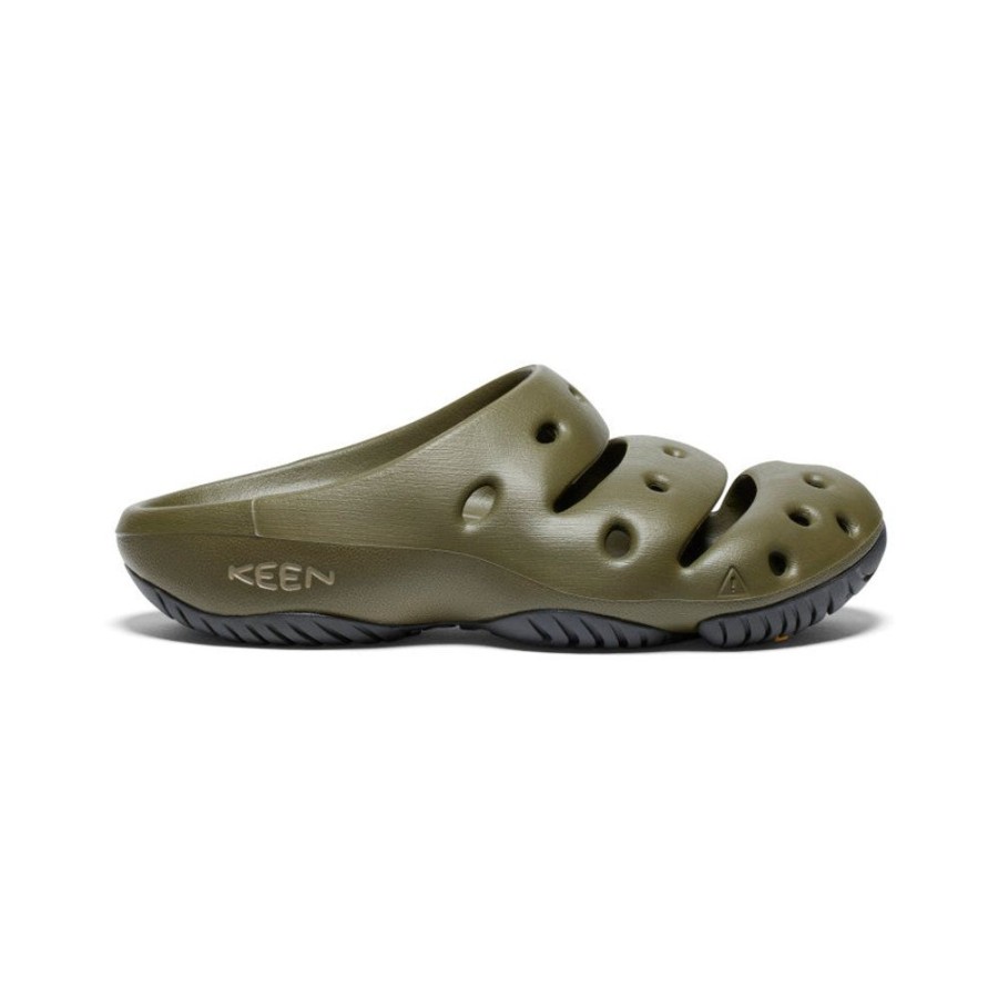 KEEN Slip-Ons | Men'S Yogui Clog | Dark Olive/Dark Olive