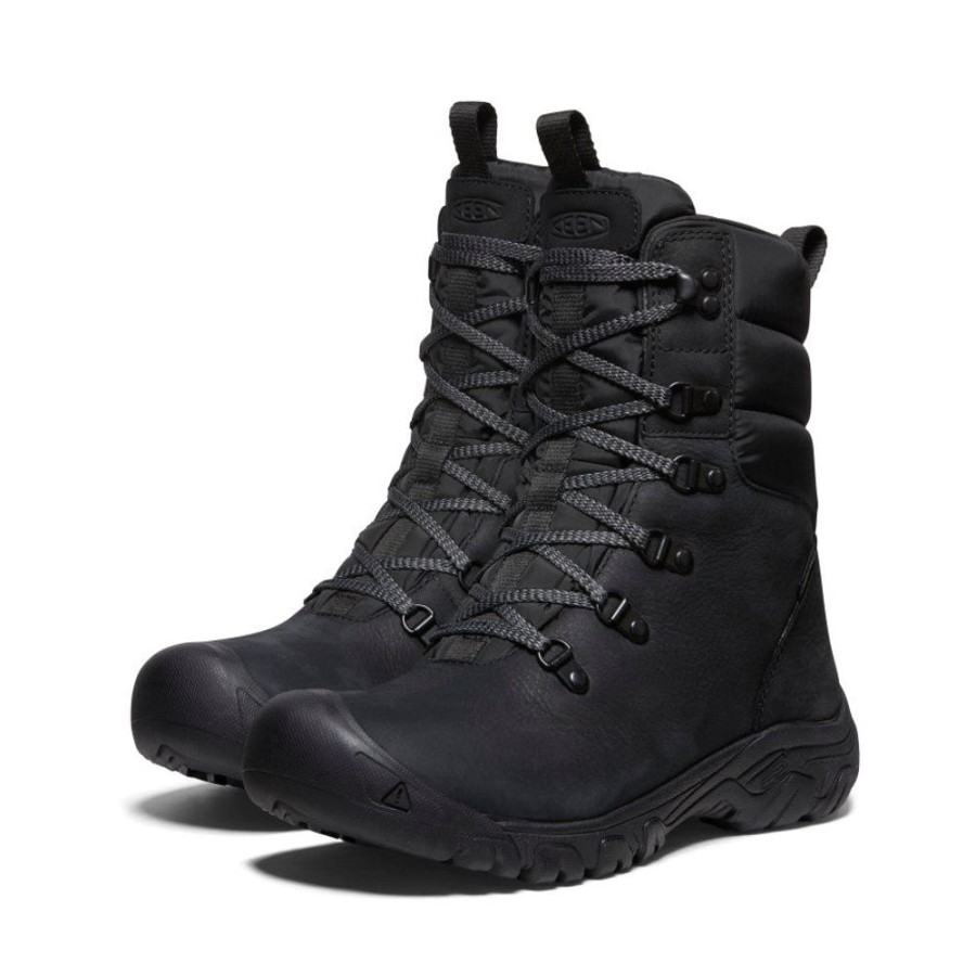 KEEN Boots | Women'S Greta Waterproof Boot | Black/Black