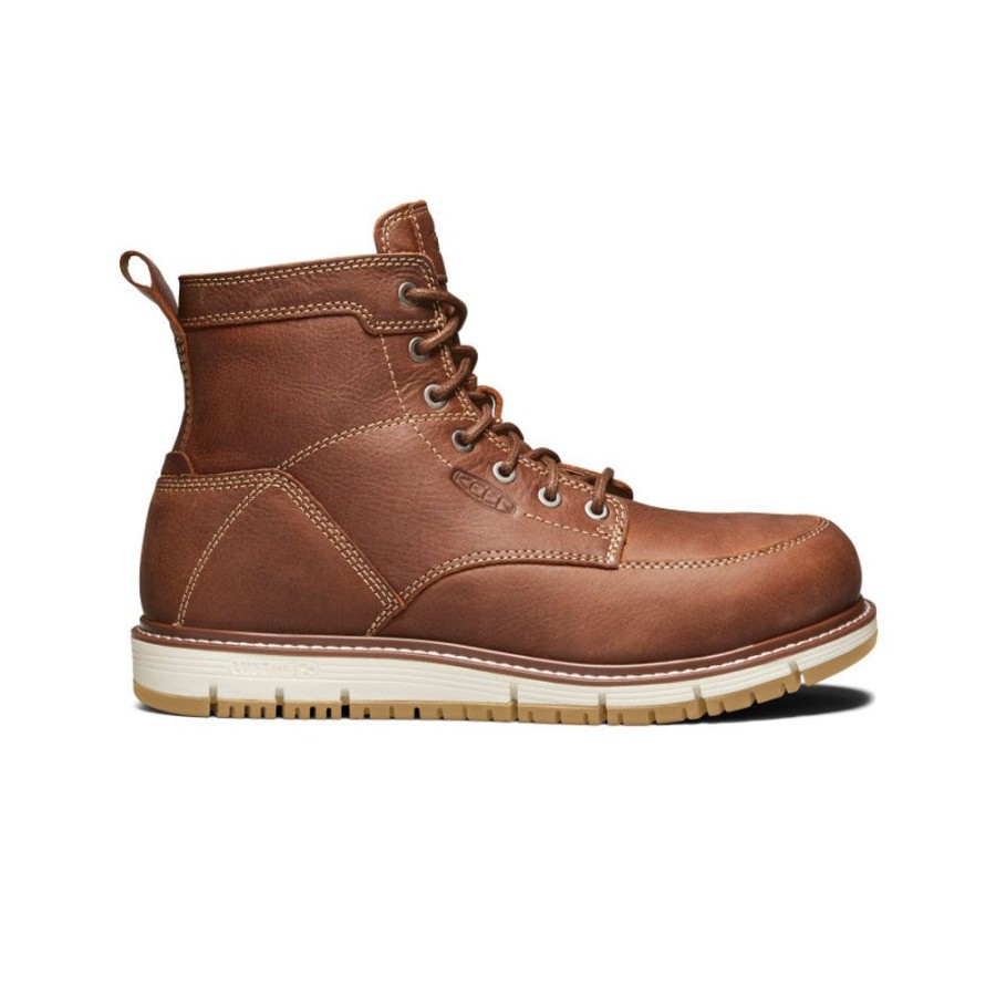 KEEN Work Boots & Shoes | Men'S San Jose 6" Boot (Aluminum Toe) | Gingerbread/Gum