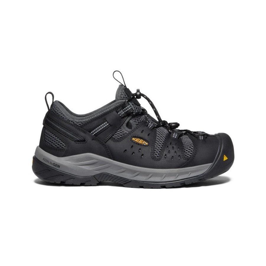 KEEN Work Boots & Shoes | Men'S Atlanta Cool Ii (Steel Toe) | Black/Dark Shadow