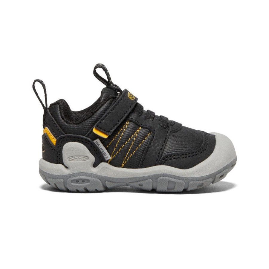 KEEN Shoes | Toddlers' Knotch Peak Sneaker | Black/Keen Yellow