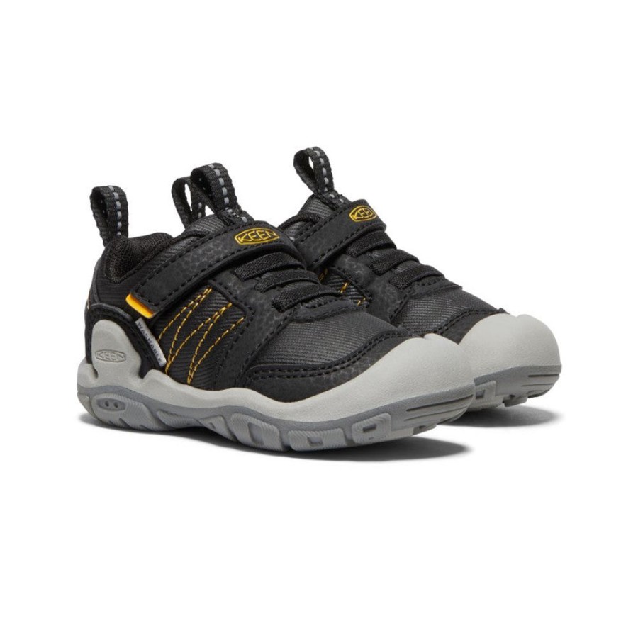 KEEN Shoes | Toddlers' Knotch Peak Sneaker | Black/Keen Yellow