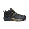 KEEN Work Boots & Shoes | Men'S Lansing Mid Waterproof (Steel Toe) | Raven/Tawny Olive