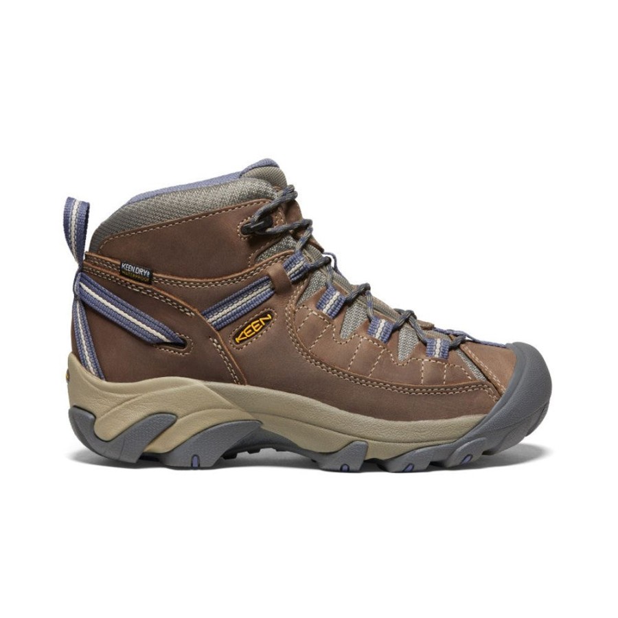 KEEN Boots | Women'S Targhee Ii Waterproof Mid | Goat/Crown Blue