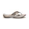 KEEN Slip-Ons | Women'S Kona Leather Flip-Flop | Brindle/Silver Birch