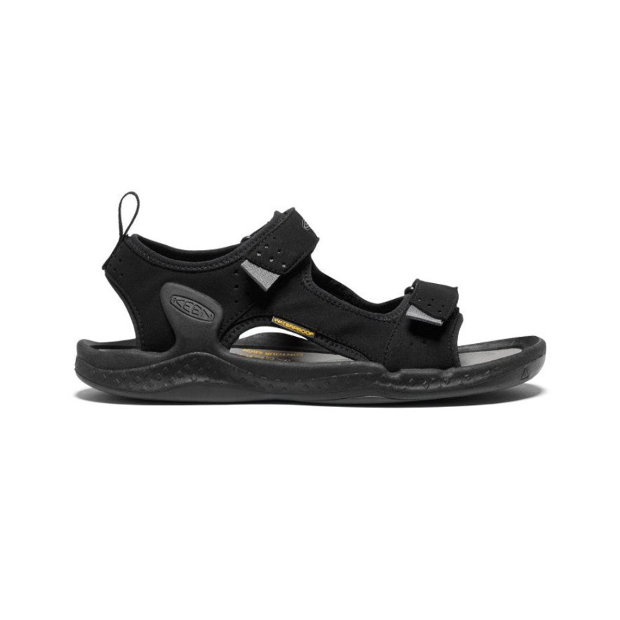 KEEN Sandals | Men'S Drift Creek Two-Strap Sandal | Black/Steel Grey