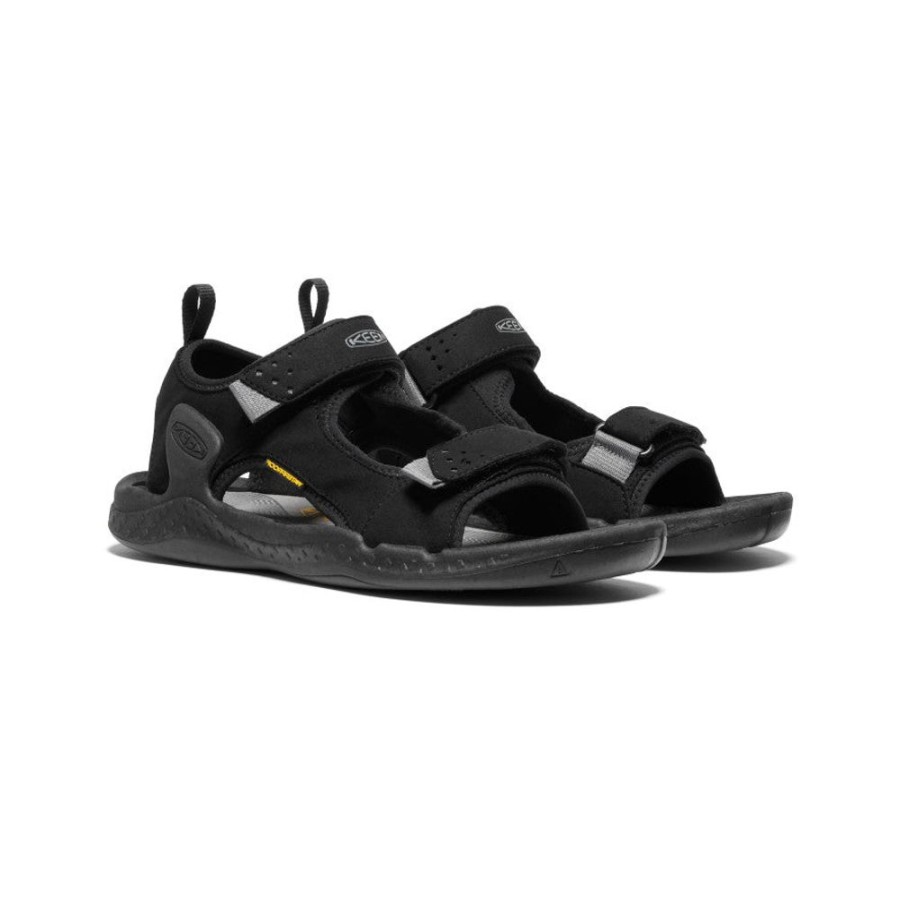 KEEN Sandals | Men'S Drift Creek Two-Strap Sandal | Black/Steel Grey