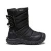 KEEN Boots | Little Kids' Puffrider Waterproof Winter Boot | Black/Steel Grey