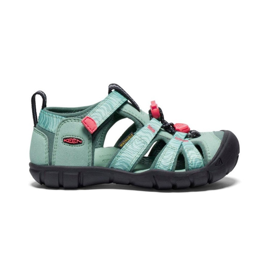 KEEN Sandals | Little Kids' Seacamp Ii Cnx | Granite Green/Cayenne