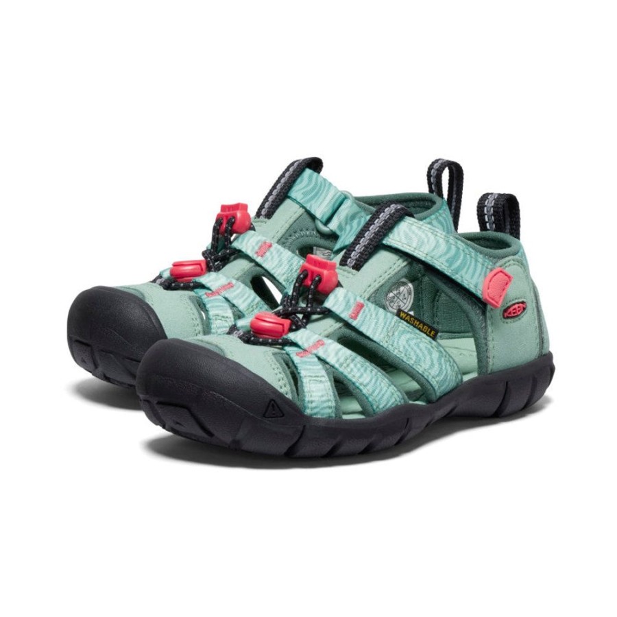 KEEN Sandals | Little Kids' Seacamp Ii Cnx | Granite Green/Cayenne