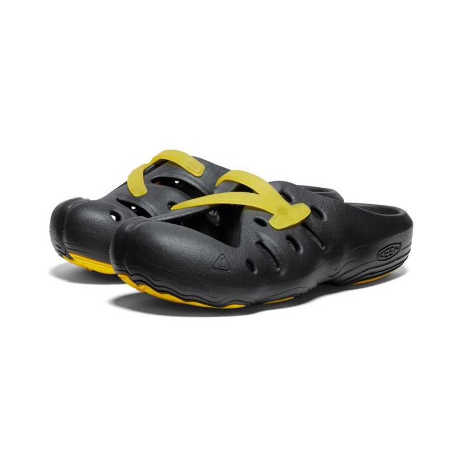 KEEN Slip-Ons | Yogeez Clog | Black/Keen Yellow