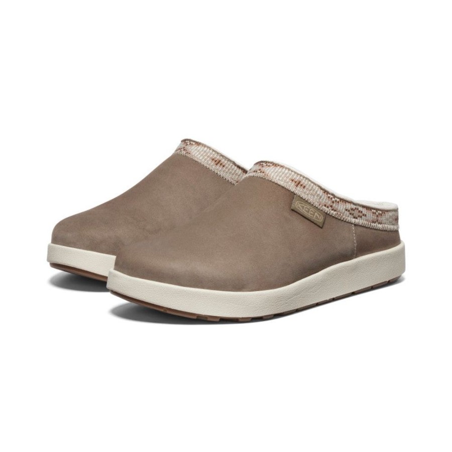 KEEN Slip-Ons | Women'S Elle Suede Mule | Brindle/Birch