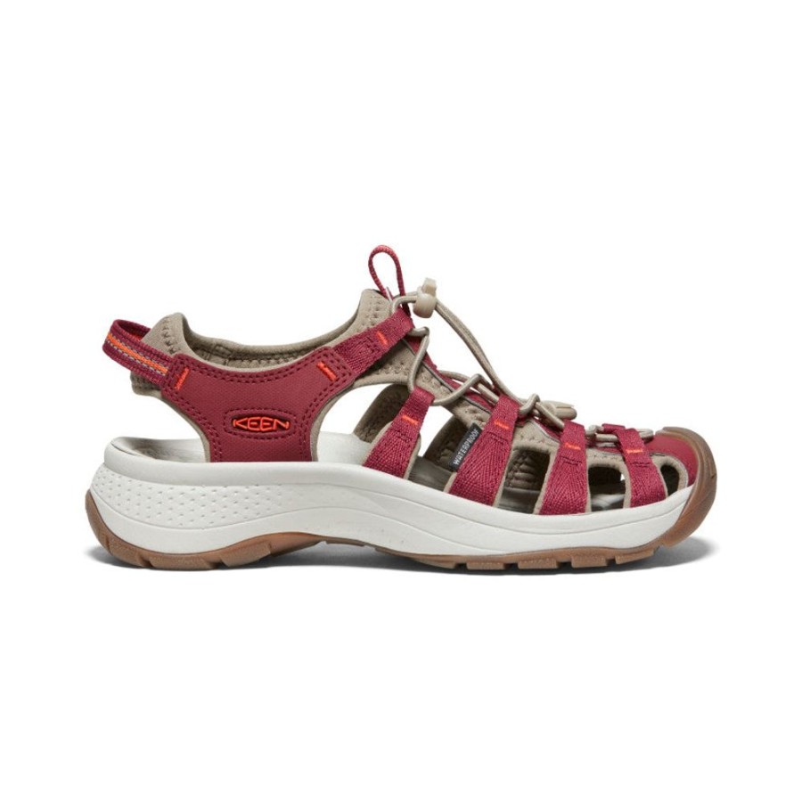 KEEN Sandals | Women'S Astoria West Sandal | Merlot/Scarlet Ibis