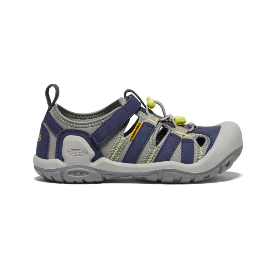 KEEN Sandals | Big Kids' Knotch Creek | Steel Grey/Blue Depths