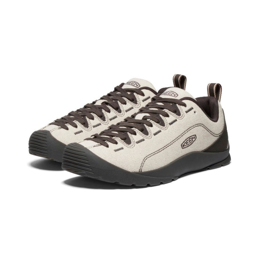 KEEN Shoes | Women'S Jasper Canvas Sneaker | Natural/Black Olive