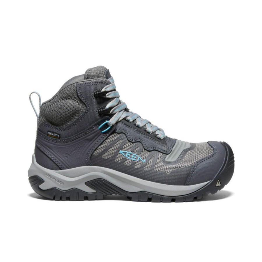 KEEN Work Boots & Shoes | Women'S Reno Kbf Waterproof Mid (Carbon-Fiber Toe) | Magnet/Ipanema