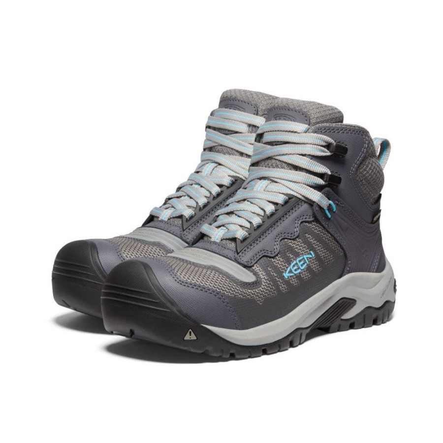 KEEN Work Boots & Shoes | Women'S Reno Kbf Waterproof Mid (Carbon-Fiber Toe) | Magnet/Ipanema