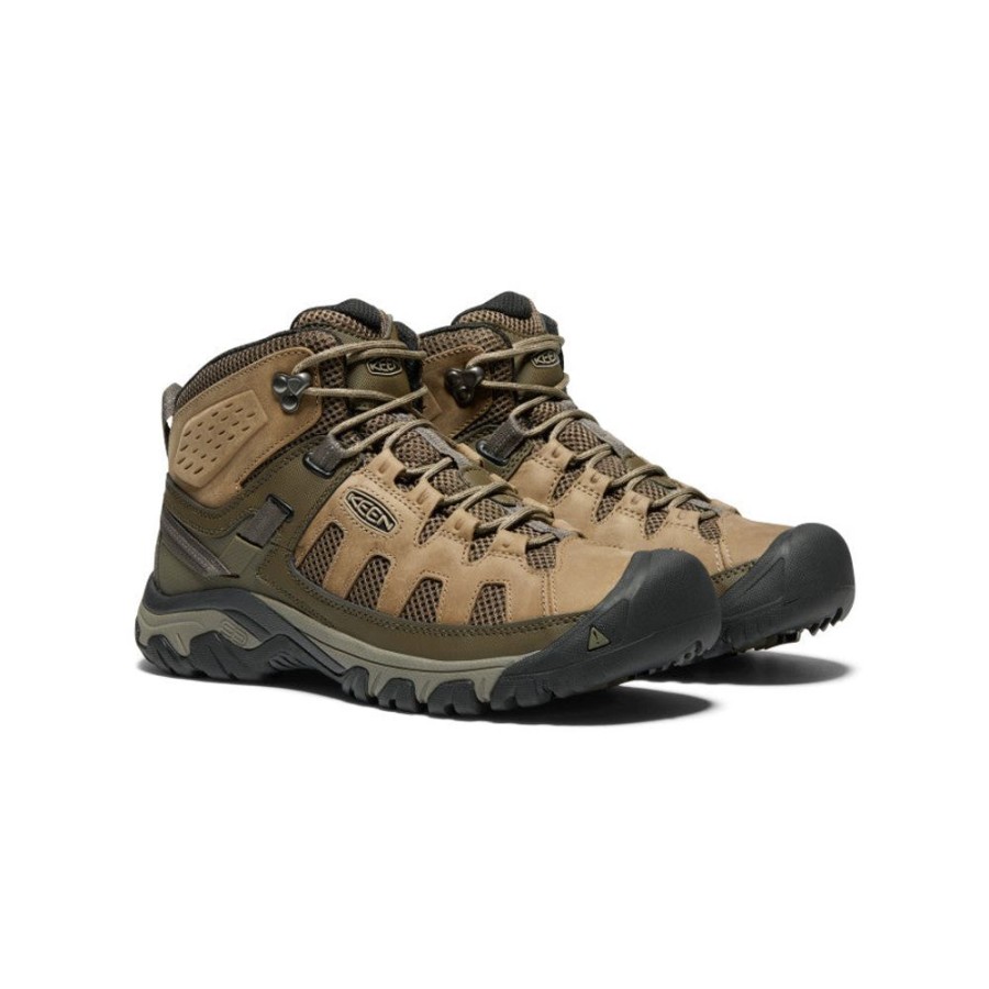 KEEN Boots | Men'S Targhee Vent Mid | Olivia/Bungee Cord