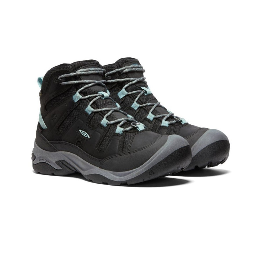 KEEN Boots | Women'S Circadia Polar Waterproof Boot | Black/Cloud Blue