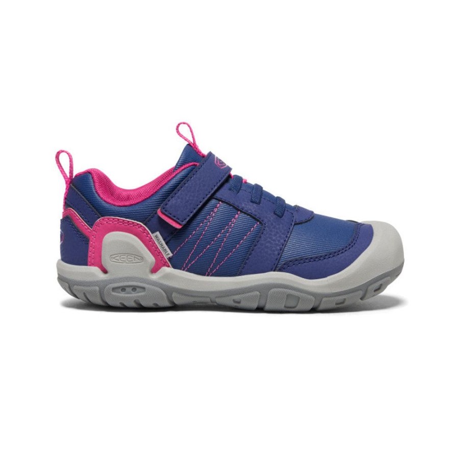 KEEN Shoes | Big Kids' Knotch Peak Sneaker | Blue Depths/Pink Peacock