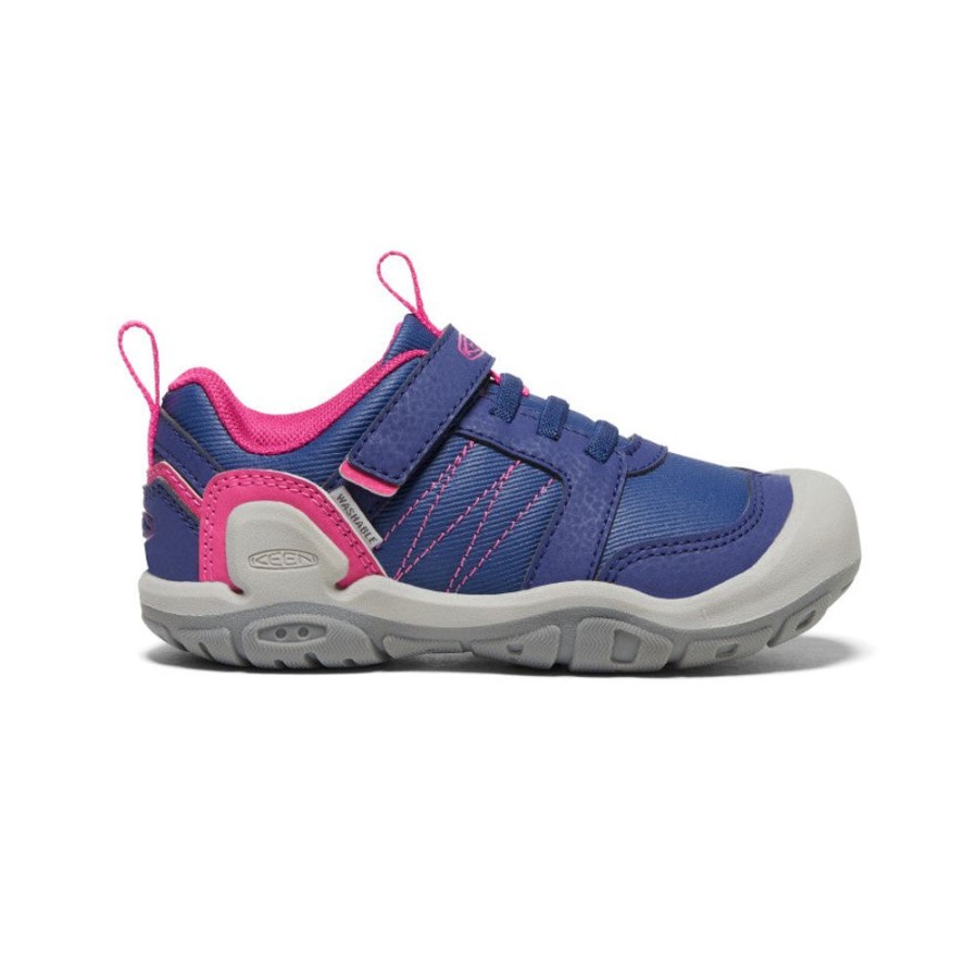 KEEN Shoes | Little Kids' Knotch Peak Sneaker | Blue Depths/Pink Peacock