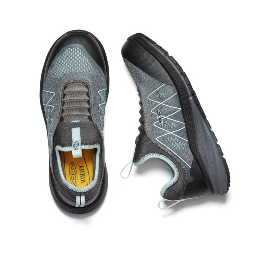 KEEN Work Boots & Shoes | Women'S Vista Energy Shift (Carbon-Fiber Toe) | Steel Grey/Blue Glass