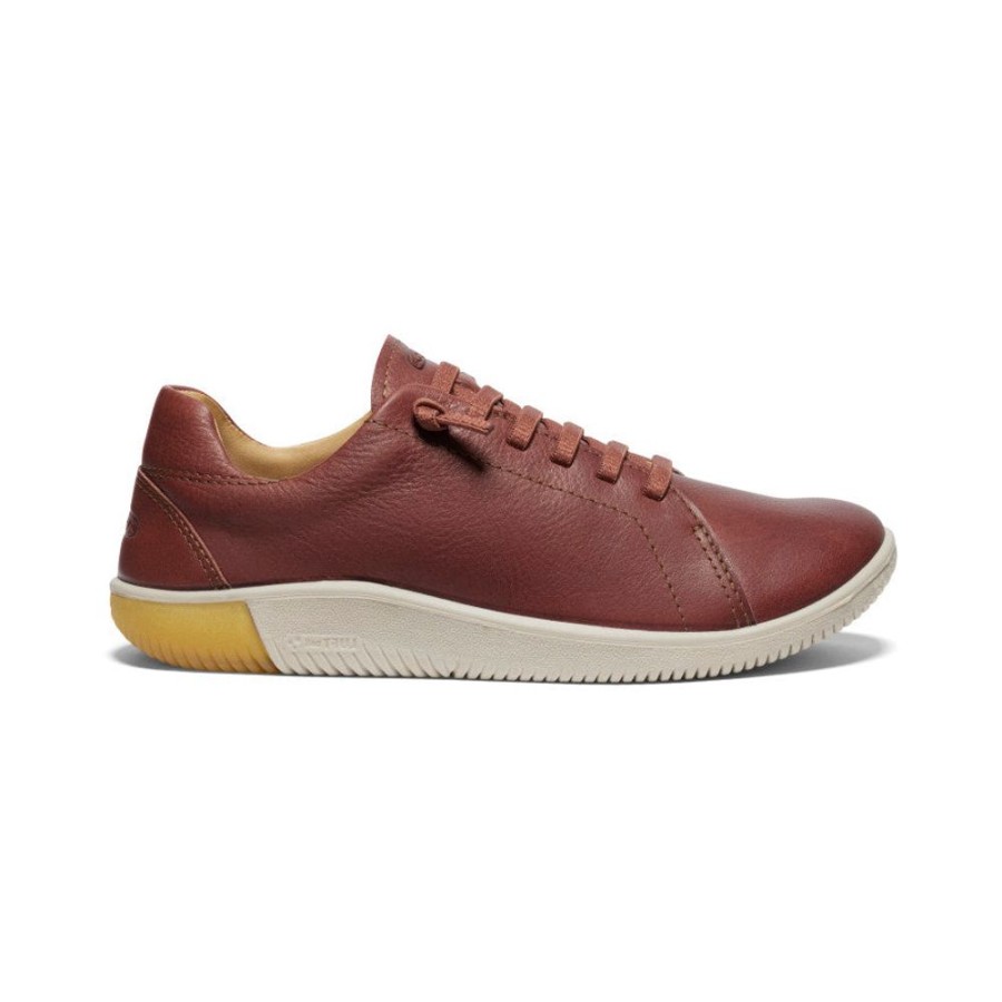 KEEN Slip-Ons | Women'S Knx Leather Sneaker | Tortoise Shell/Plaza Taupe