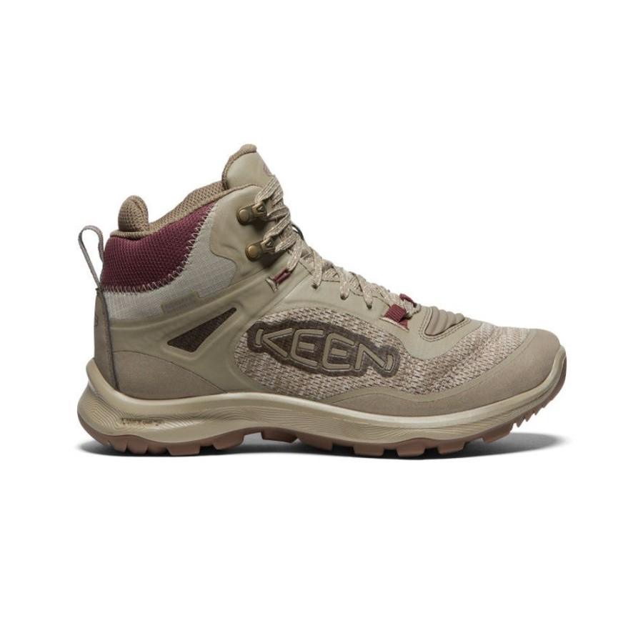 KEEN Boots | Women'S Terradora Flex Waterproof Boot | Plaza Taupe/Windsor Wine