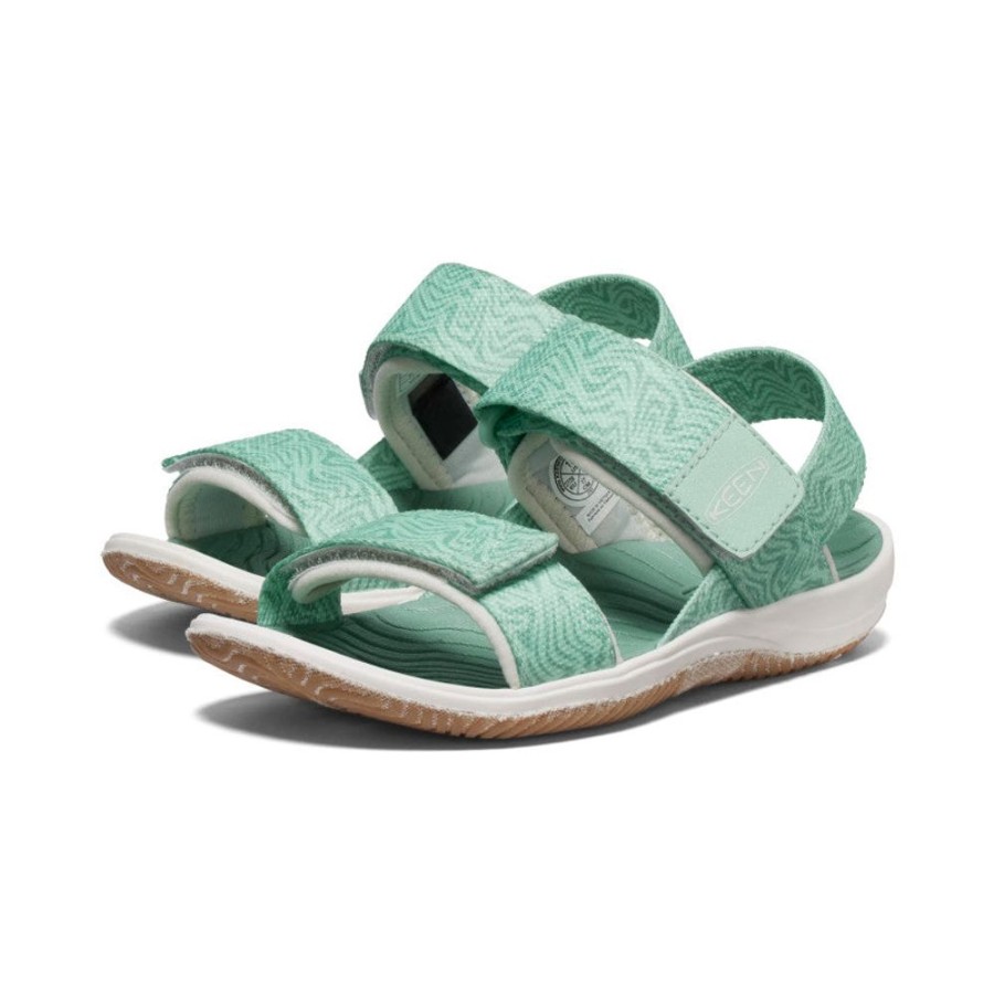 KEEN Sandals | Little Kids' Elle Backstrap | Lichen/Star White