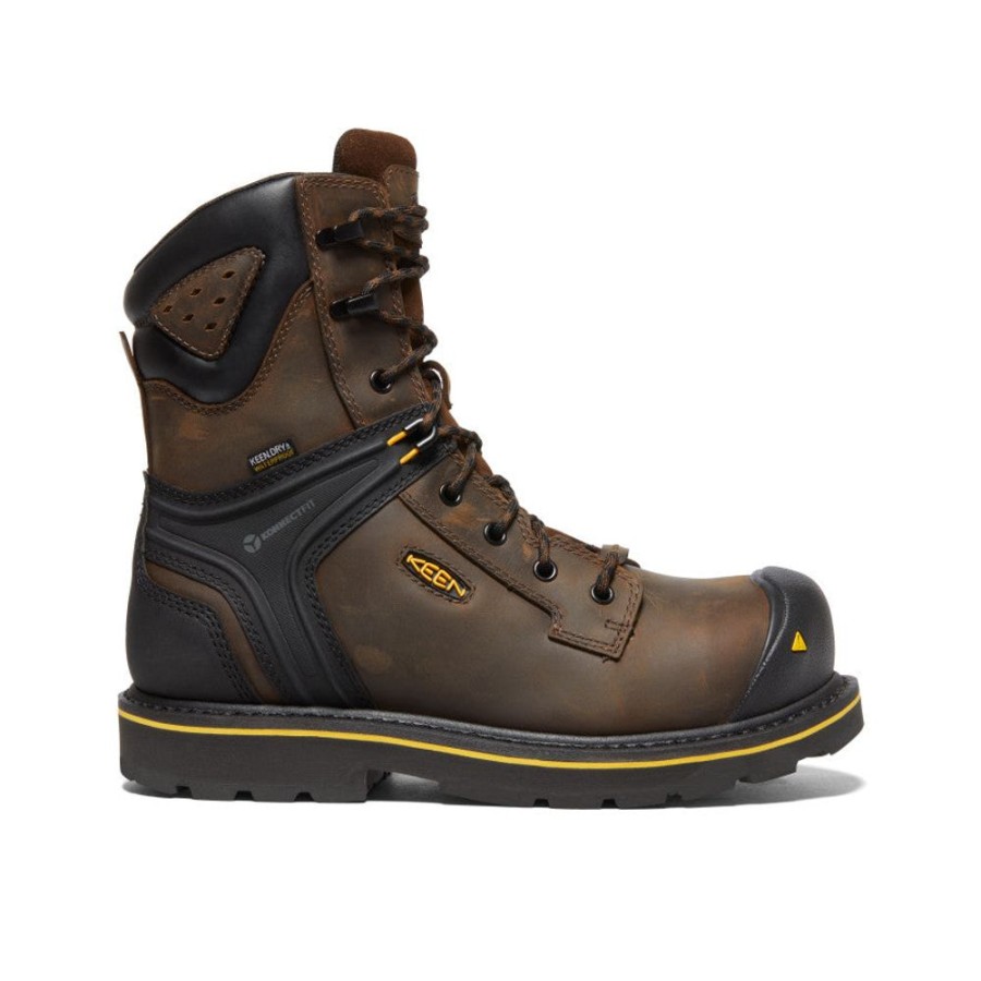 KEEN Work Boots & Shoes | Men'S Csa Abitibi Ii Waterproof Boot (Carbon-Fiber Toe) | Cascade Brown/Black