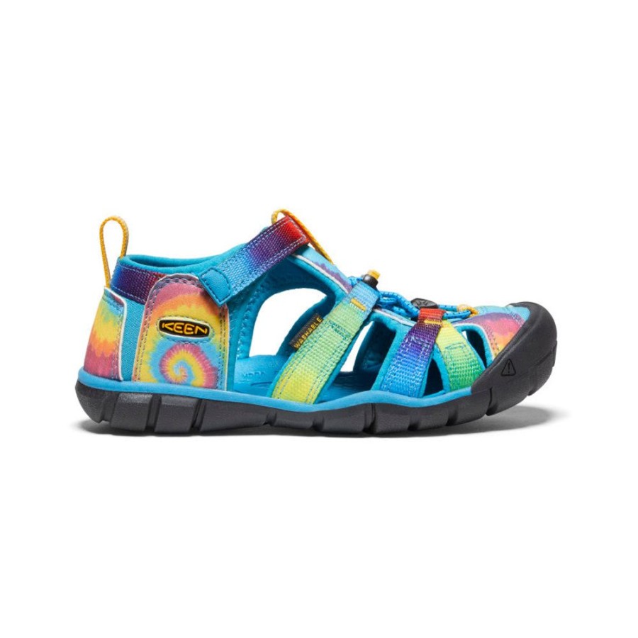 KEEN Sandals | Big Kids' Seacamp Ii Cnx | Vivid Blue/Original Tie Dye