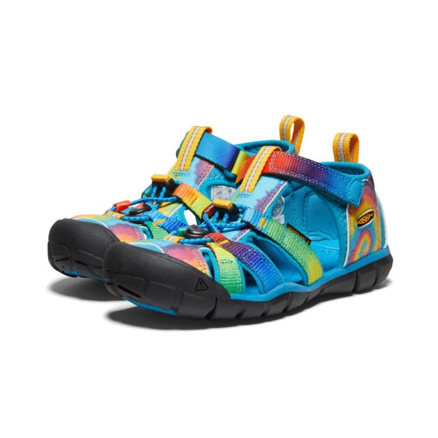 KEEN Sandals | Big Kids' Seacamp Ii Cnx | Vivid Blue/Original Tie Dye