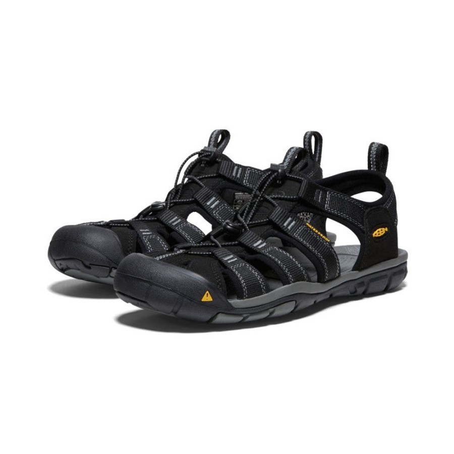 KEEN Sandals | Men'S Clearwater Cnx | Black/Gargoyle