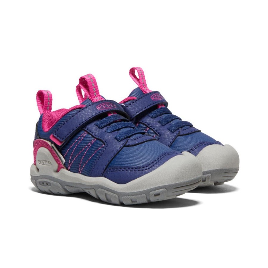 KEEN Shoes | Toddlers' Knotch Peak Sneaker | Blue Depths/Pink Peacock