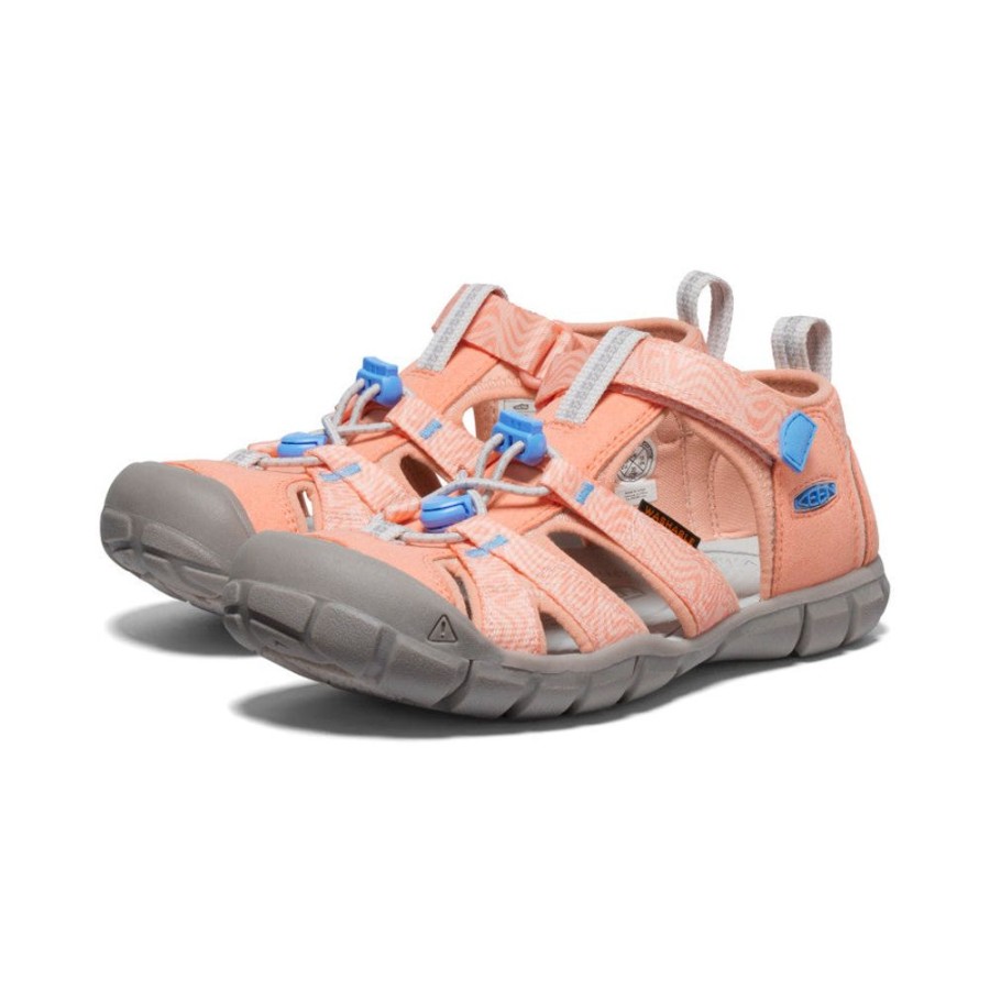 KEEN Sandals | Big Kids' Seacamp Ii Cnx | Papaya Punch/Marina