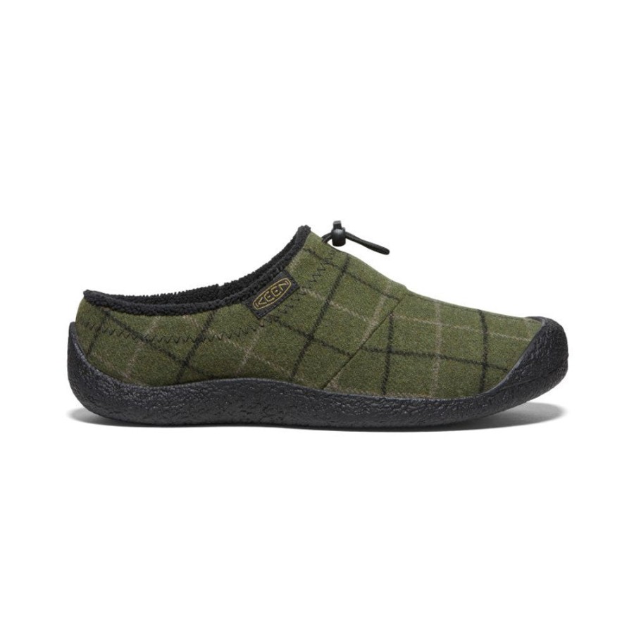 KEEN Slip-Ons | Men'S Howser Iii Slide | Dark Olive Plaid