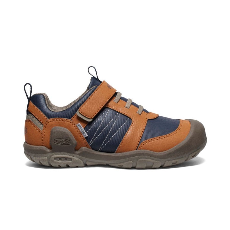 KEEN Shoes | Big Kids' Knotch Peak Sneaker | Keen Maple/Sky Captain