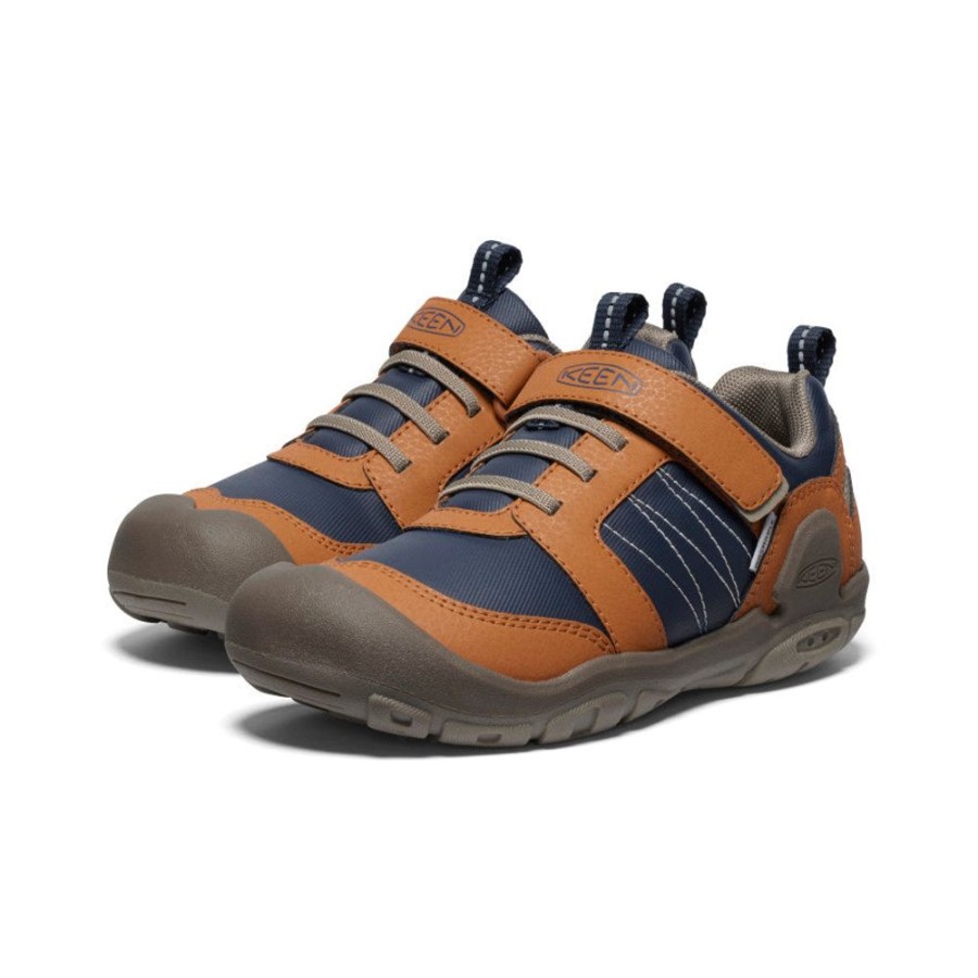 KEEN Shoes | Big Kids' Knotch Peak Sneaker | Keen Maple/Sky Captain